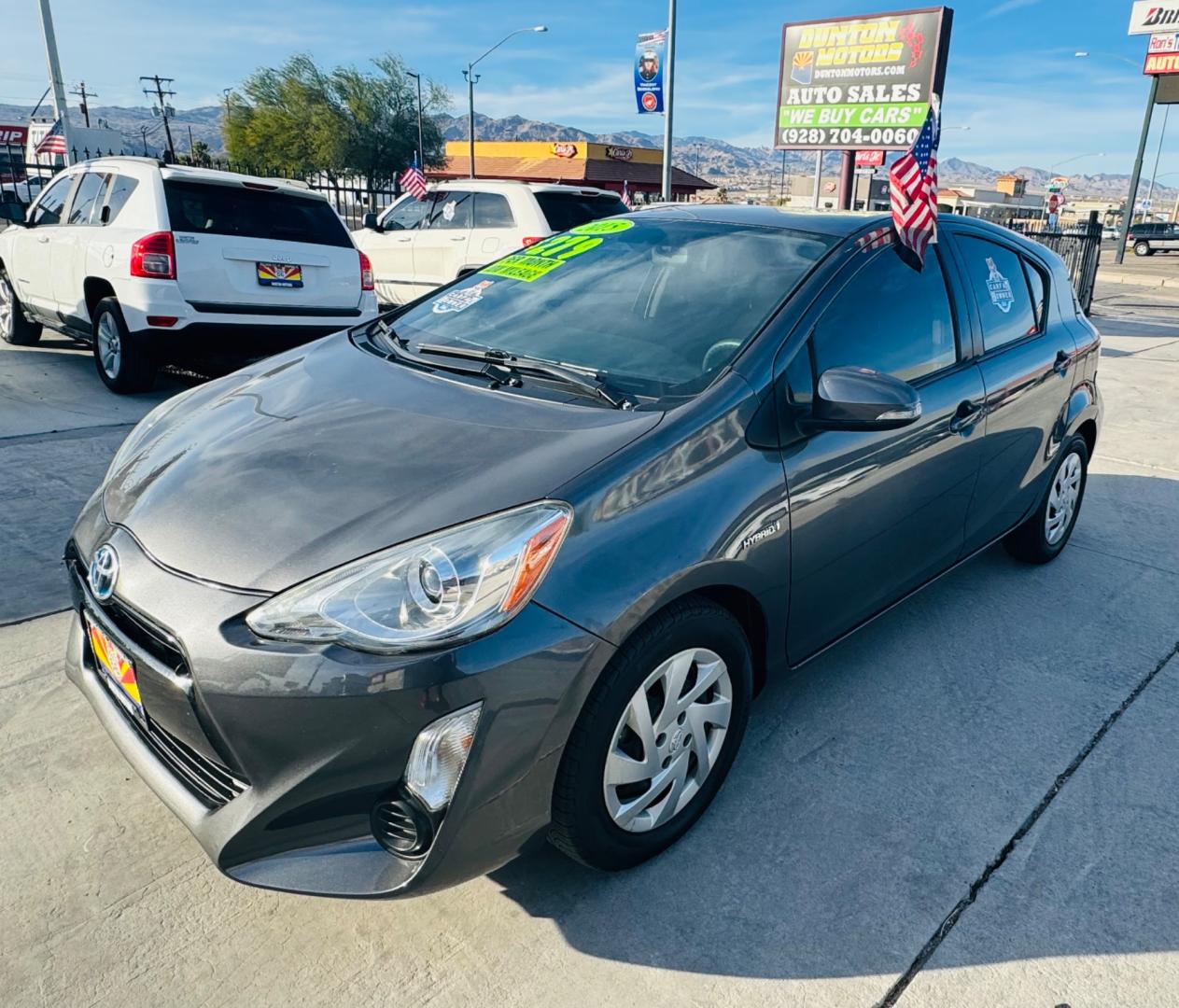 2015 Charcoal Toyota Prius c (JTDKDTB30F1) , located at 2190 Hwy 95, Bullhead City, AZ, 86442, (928) 704-0060, 0.000000, 0.000000 - 2015 Toyota Prius 4. automatic leather loaded. 4 door. up to 52 MPG. great little gas saver .90642 miles. *1 owner. - Photo#5